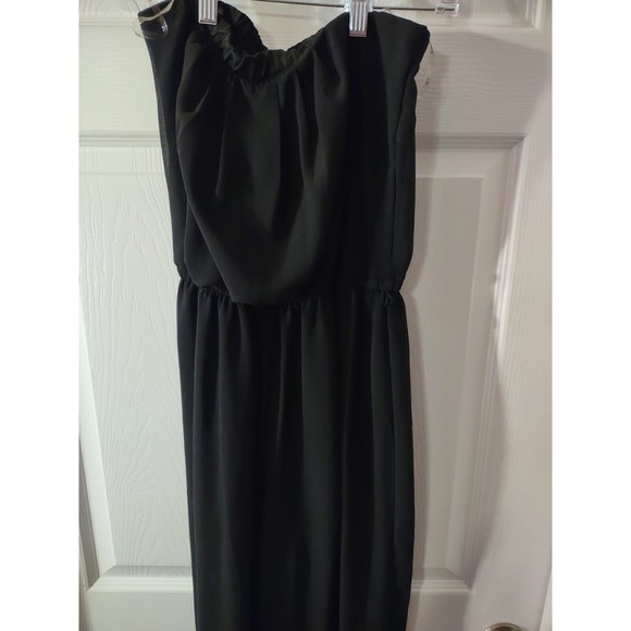 Iris Romper Pant/Shorts Size M Black Sleeveless Partially Sheer - Picture 2 of 9